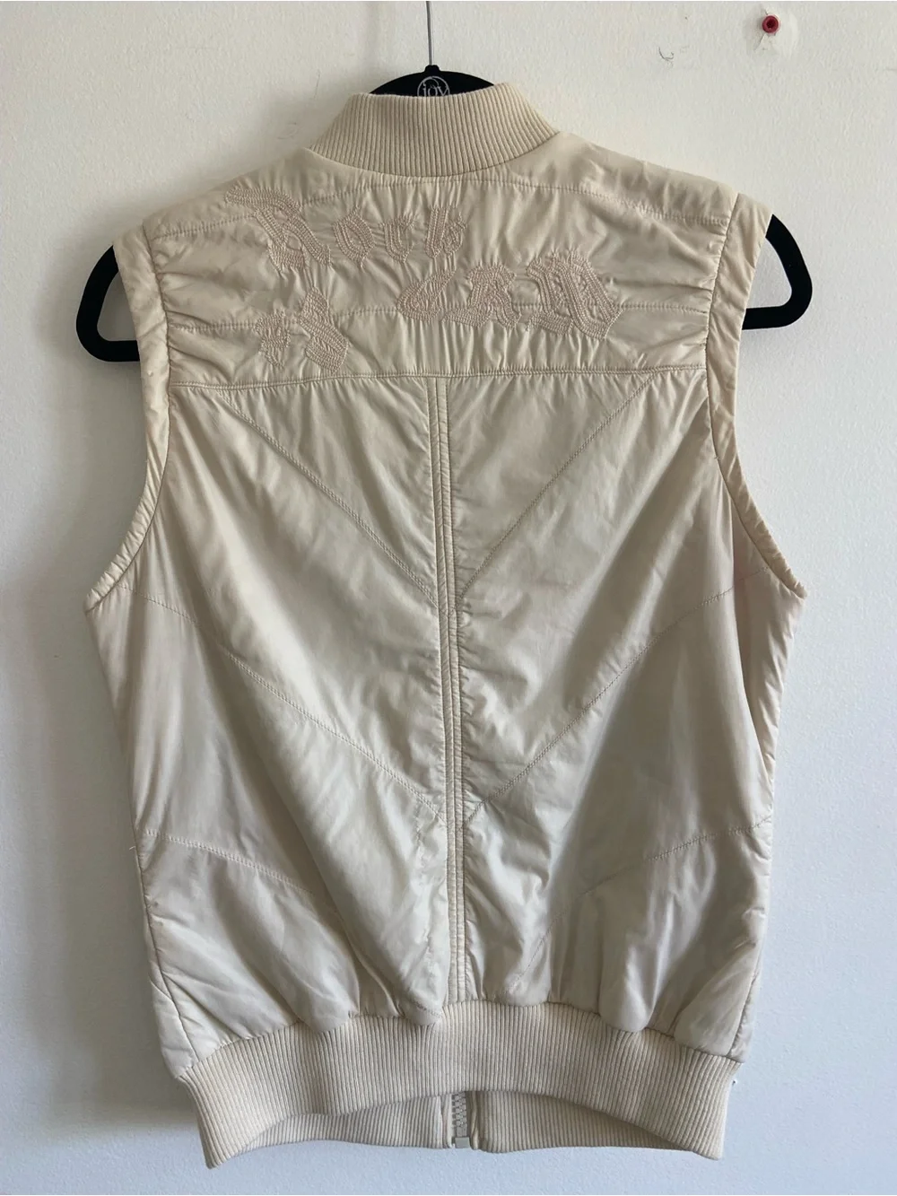 Diesel Vintage Quilted Vest Colorful Lining with Rock & Roll 90's Y2K Streetwear
